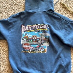Harley-Davidson Blue Lightweight Jacket with Daytona Graphic